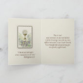 Eerste Heilige Communie Katholieke Dankjewel Bedankkaart (Binnen)