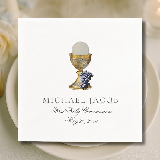 Eerste Heilige Communie katholieke kelk gastheer d Servet