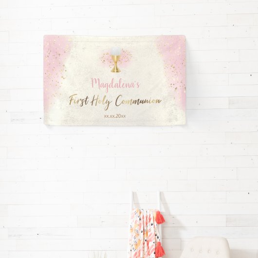 Eerste Heilige Communie kelk ontwerp Spandoek (Insitu)