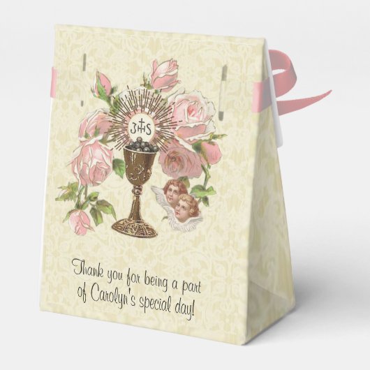 Eerste Heilige Communie  Kelk Religieus * Bedankdoosjes (Achterkant)