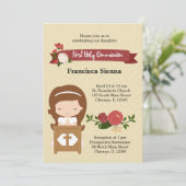 Eerste Heilige Communie * kies achtergrondkleur Kaart (Staand voorkant)