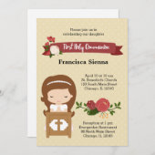 Eerste Heilige Communie * kies achtergrondkleur Kaart (Voorkant / Achterkant)