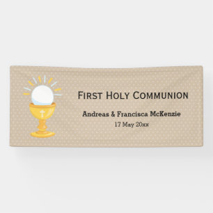 Eerste Heilige Communie * kies achtergrondkleur Spandoek