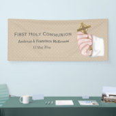 Eerste Heilige Communie * kies achtergrondkleur Spandoek (Beurs)