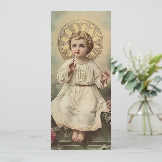 Eerste Heilige Communie  Kind Jezus Kaart (Staand voorkant)