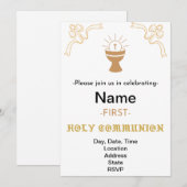 EERSTE HEILIGE COMMUNIE KLASSIEKER KAART (Voorkant / Achterkant)