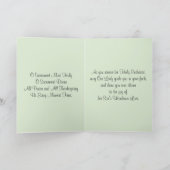 Eerste Heilige Communie Maagd Maria Bloemen Feestdagen Kaart (Binnen)