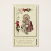 EERSTE HEILIGE COMMUNIE MAAGD MARIA JEZUS VISITEKAARTJE (Voorkant)