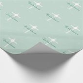 Eerste Heilige Communie, Manuscript in Zacht Groen Cadeaupapier (Hoek)