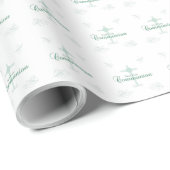 Eerste Heilige Communie, Manuscript in Zacht Groen Cadeaupapier (Rol Hoek)