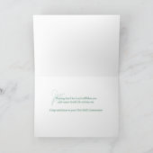 Eerste Heilige Communie, Manuscript in Zacht Groen Kaart (Binnen)