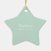 Eerste Heilige Communie, Manuscript in Zacht Groen Keramisch Ornament (Achterkant)