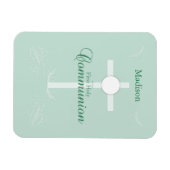 Eerste Heilige Communie, Manuscript in Zacht Groen Magneet (Horizontaal)