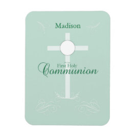 Eerste Heilige Communie, Manuscript in Zacht Groen Magneet