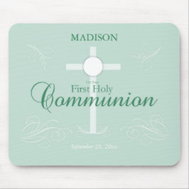 Eerste Heilige Communie, Manuscript in Zacht Groen Muismat