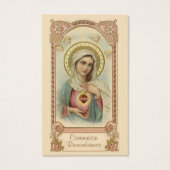 EERSTE HEILIGE COMMUNIE MARIA GEBED HEILIGE KAART (Voorkant)