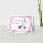 Eerste Heilige Communie Meisje Kaart (Voorkant)