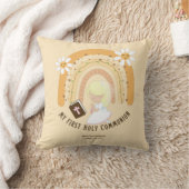 Eerste Heilige Communie meisje met blond haar Kussen (Deken)