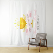 Eerste Heilige Communie meisjes gepersonaliseerd Wandkleed (In situ)