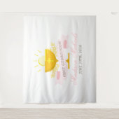 Eerste Heilige Communie meisjes gepersonaliseerd Wandkleed (Voorkant)