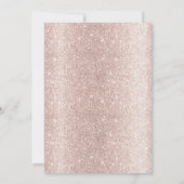 Eerste Heilige Communie Modern Roos Gold Floral Kaart (Achterkant)