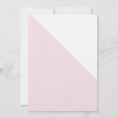 Eerste Heilige Communie Modern Roze Wit Goud Kaart (Achterkant)