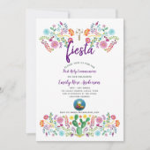 Eerste Heilige Communie nodigt FIESTA Boy of Girl  Kaart (Voorkant)