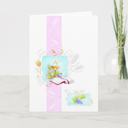 Eerste Heilige Communie of bevestiging Kaart (Voorkant)