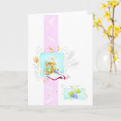 Eerste Heilige Communie of bevestiging Kaart (Gele Bloem)