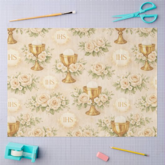 Eerste Heilige Communie Ontwerp #10 Tissuepapier (Craft)