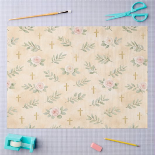 Eerste Heilige Communie Ontwerp #8 Tissuepapier (Craft)