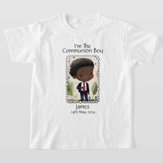 Eerste Heilige Communie - Optie voor het Afbeeldin T-shirt (Laagn)