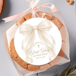 Eerste Heilige Communie Parel Boog Sticker