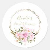 Eerste Heilige Communie Partij Ronde Sticker (Voorkant)