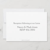 Eerste Heilige Communie, PInk Ribbon Uitnodiging (Achterkant)