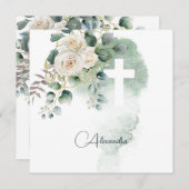 Eerste Heilige Communie Religieuze Rozen Groen Kru (Voorkant / Achterkant)