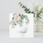 Eerste Heilige Communie Religieuze Rozen Groen Kru (Staand voorkant)