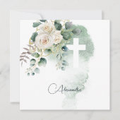 Eerste Heilige Communie Religieuze Rozen Groen Kru (Voorkant)