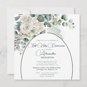 Eerste Heilige Communie Religieuze Rozen Groen Kru