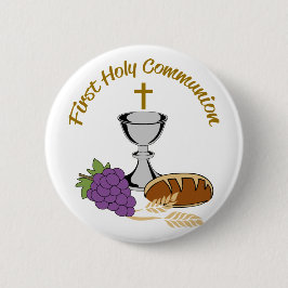 Eerste Heilige Communie Ronde Button 5,7 Cm