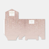 Eerste Heilige Communie Roos Gouden Glitter Bedankdoosjes (Uitgevouwen)