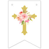 Eerste Heilige Communie Roze Goud Viering Vlaggetjes (Eerste vlag)