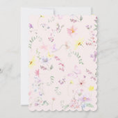 Eerste Heilige Communie roze meisje Kaart (Achterkant)