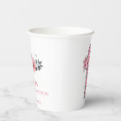 Eerste Heilige Communie Roze Roze Kruis Papieren Bekers (Rechts)