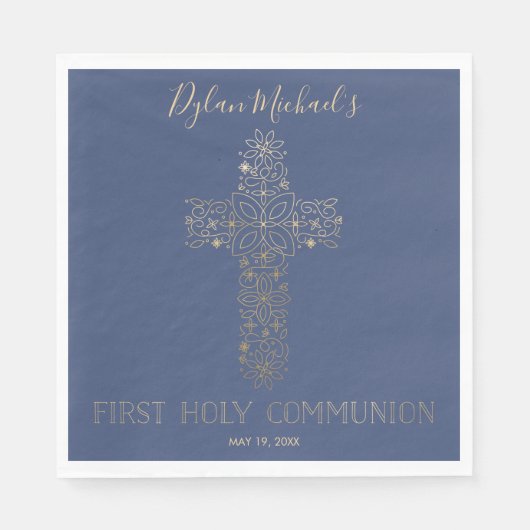 Eerste Heilige Communie servet - Aangepaste papier (Voorkant)