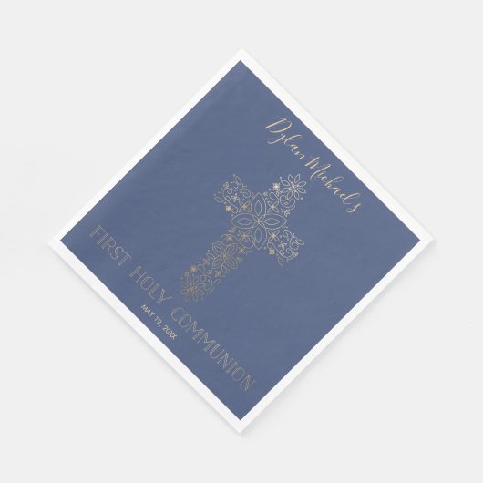 Eerste Heilige Communie servet - Aangepaste papier (Hoek)