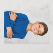 Eerste Heilige Communie Silver Save the Date Photo Aankondigingskaart (Achterkant)