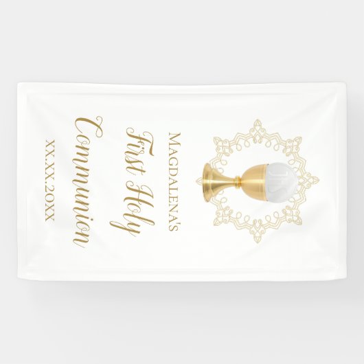 Eerste Heilige Communie Spandoek (Horizontaal)