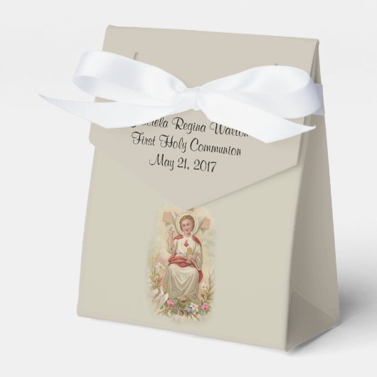 Eerste Heilige Communie Traditionele Jezus Kindere Bedankdoosjes (Voorkant Zijde)
