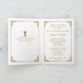 Eerste Heilige Communie Uitnodigen - Gouden Kruis (Binnen)